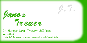 janos treuer business card